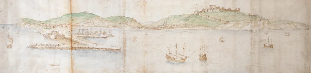 Douvres depuis la mer, 16e siècle